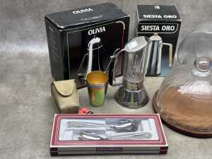 Group of homewares including Siesta Oro espresso maker - 2