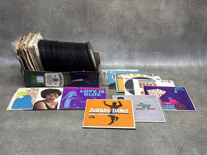 45rpm 7" vinyl singles and EPs, mostly 1960s, including Eric Burdon and the Animals
