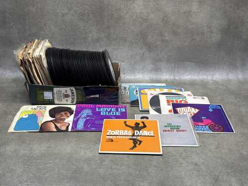 45rpm 7" vinyl singles and EPs, mostly 1960s, including Eric Burdon and the Animals