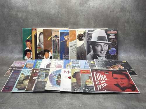 Bing Crosby and The Andrew Sisters vinyl records