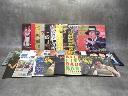 Australian vinyl records, assorted genres, including Smacka Fitzgibbon (autographed)