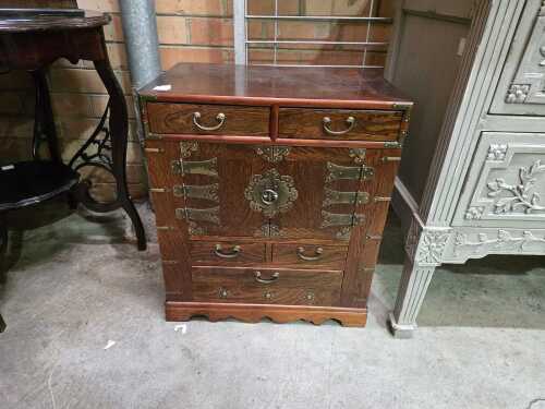 Oriental style seven-drawer cabinet