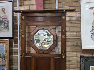 Edwardian oak hallstand - 4