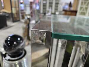 The One modern stainless steel slatted plinth - 4