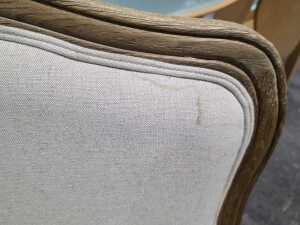 Pair of French Provincial cream armchairs - 6