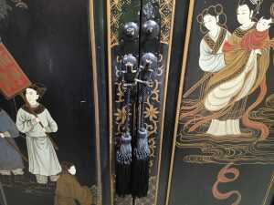 Pair of 20th-century Chinese black lacquer cabinets - 5