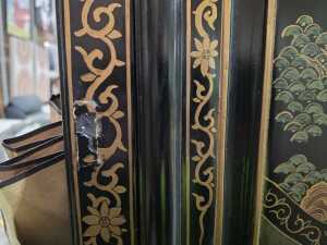 Pair of 20th-century Chinese black lacquer cabinets - 6