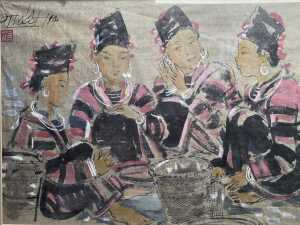 P. Thiet, pair of Oriental watercolour paintings on paper - 2