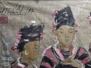 P. Thiet, pair of Oriental watercolour paintings on paper - 3