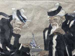 P. Thiet, pair of Oriental watercolour paintings on paper - 6