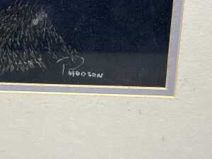 P. Hodson (unknown artist), (Mandrill), chalk pastel drawing on paper - 3