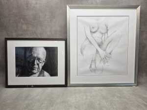 Two original drawings on paper by unknown artists