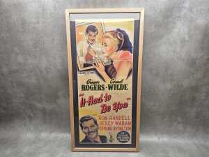 Framed 'It Had To Be You' vertical movie poster