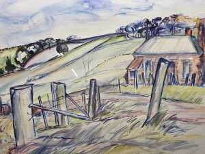 Betty Jungwirth, Back of Yallourn. Watercolour painting on paper - 4