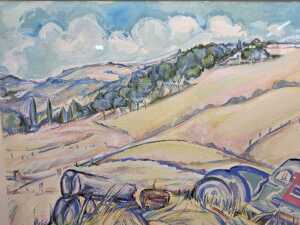 Betty Jungwirth, Yallourn, In Summer Grass. Gouache painting on paper - 4