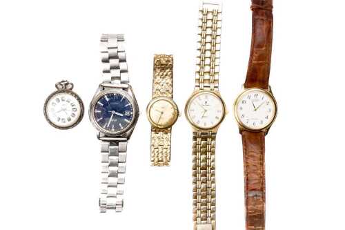 A group of five watches
