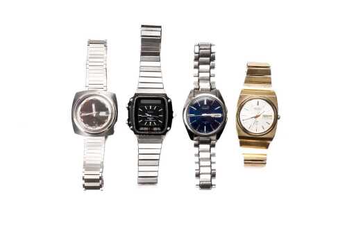 four vintage Seiko watches