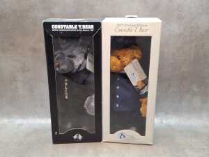 Two Victoria Police Blue Ribbon teddy bears, 2003 and 2004