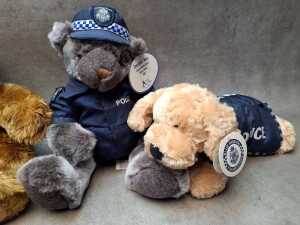 Two Victoria Police Blue Ribbon teddy bears and others - 4