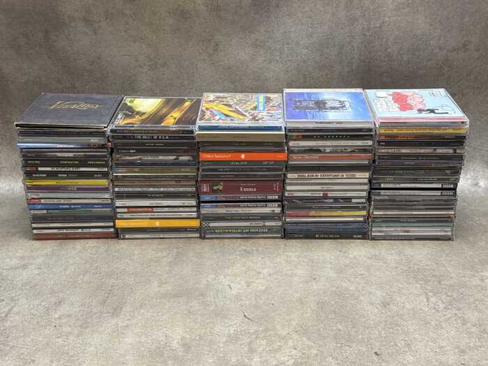CDs, including Nirvana, Portishead, U2, Jeff Buckley