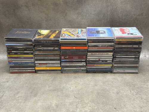 CDs, including Nirvana, Portishead, U2, Jeff Buckley