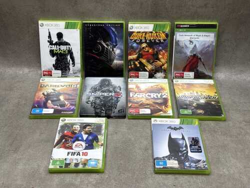 10 XBOX 360 games including FIFA 10