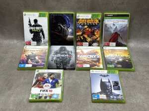10 XBOX 360 games including FIFA 10