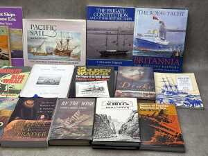 Maritime history books, including The Royal Yacht Britannia - 3