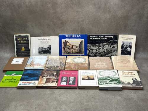 Australian history books, including Sydney in 1848