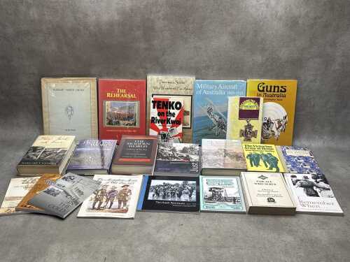 Australian military history books, including Guns in Australia