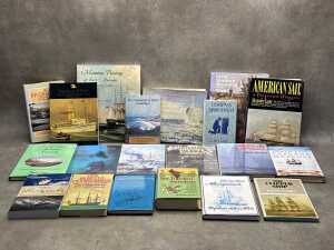 Maritime history books, including American Sail