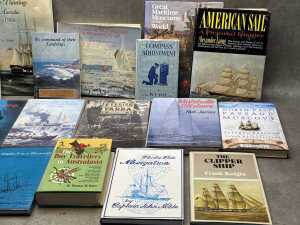 Maritime history books, including American Sail - 3