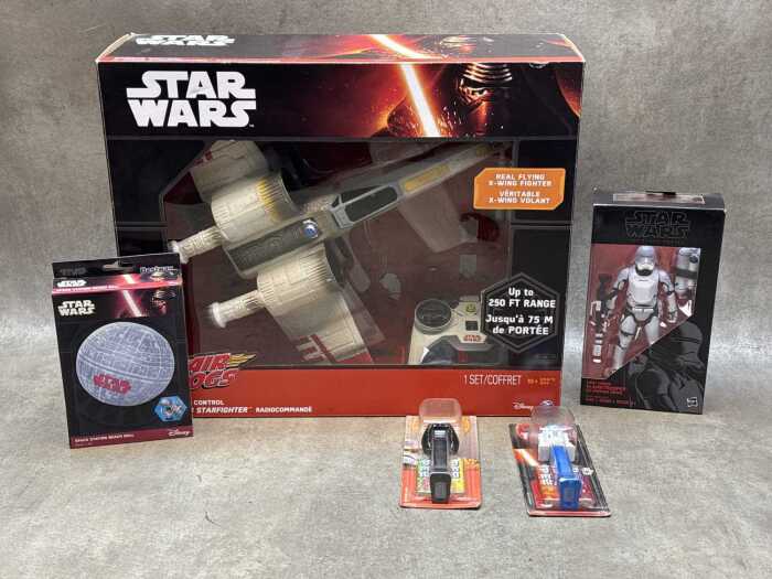 Group of Start Wars toys in original boxes