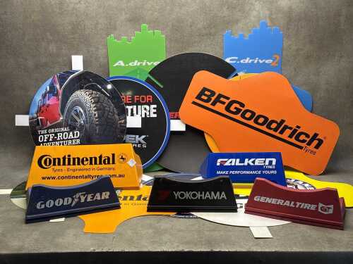 Group of Automotive promotional material for tyres