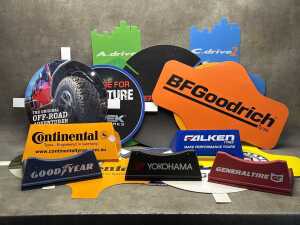 Group of Automotive promotional material for tyres