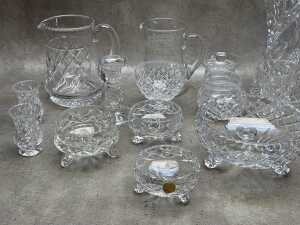 Group of crystal including vases - 2