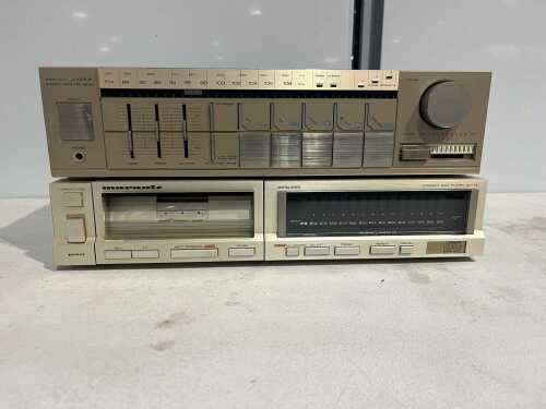 Marantz CD-73 compact disc player and SR140 stereo receiver