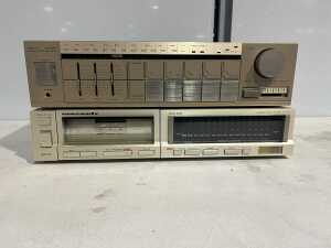 Marantz CD-73 compact disc player and SR140 stereo receiver