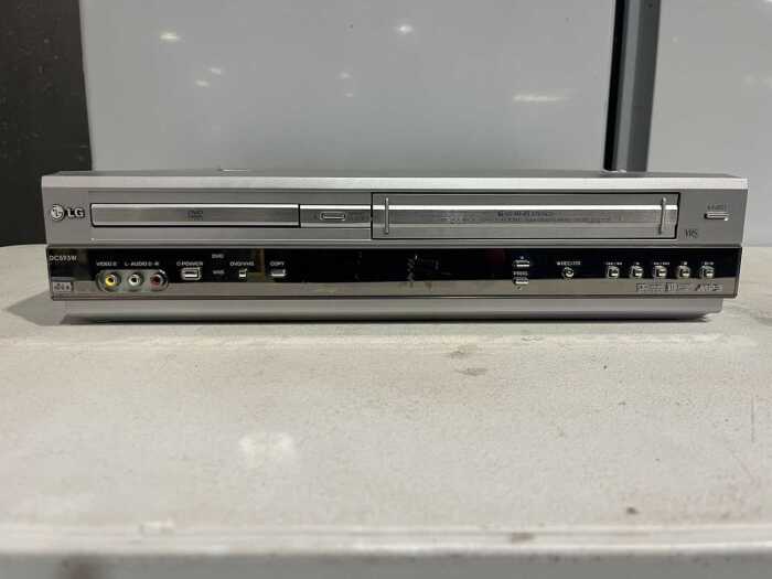 LG DC593W DVD player and VHS video recorder combo