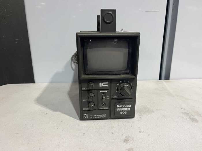 National Ranger 505 all-transistor portable television, 1970s