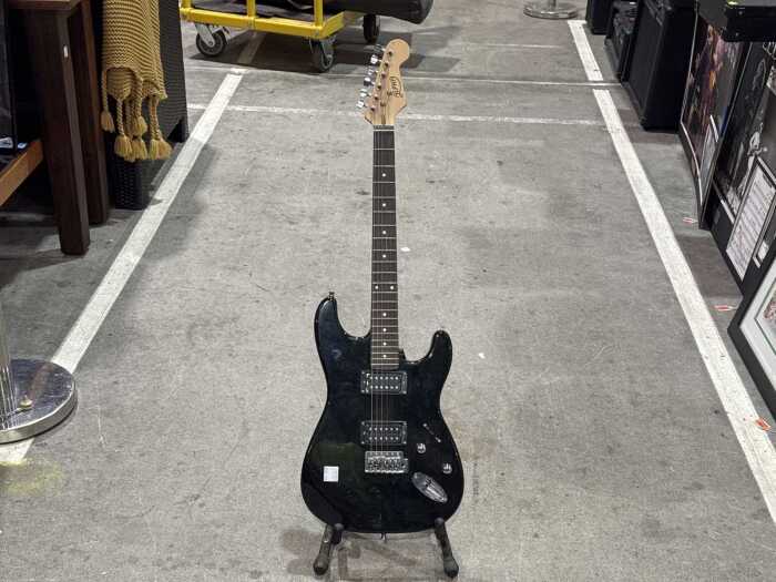 Alpha black electric guitar