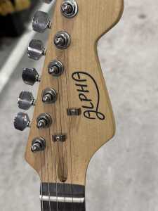 Alpha black electric guitar - 3
