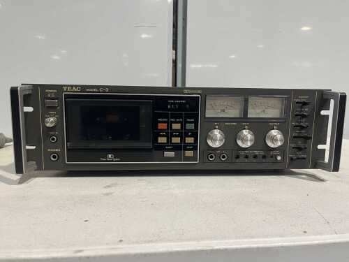 TEAC C-3 three-head stereo cassette deck with rack handles