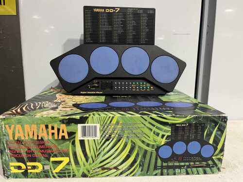 Yamaha DD-7 digital percussion pad, boxed