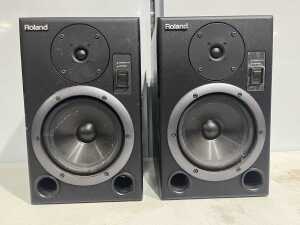 Pair of Roland powered studio monitors with digital input