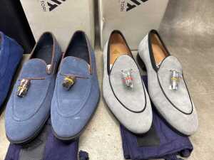 Four NEW pairs of Nappa Tori Australia leather men's shoes, size UK 9 - 3