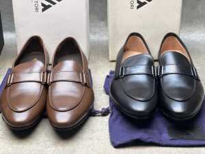 Four NEW pairs of Nappa Tori Australia leather men's shoes, size UK 9 - 3