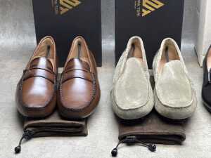 Four NEW pairs of Nappa Tori Australia leather men's shoes, size UK 12 - 2