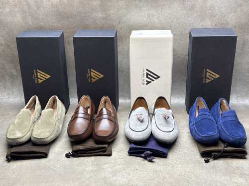 Four NEW pairs of Nappa Tori Australia leather men's shoes, size UK 12