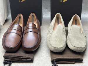 Four NEW pairs of Nappa Tori Australia leather men's shoes, size UK 9 - 3